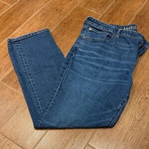 American Eagle Outfitters Men's Slim Jeans in Dark Blue